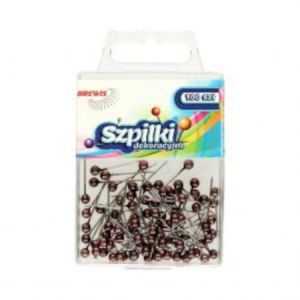 Szpilki Brewis 22mm Brązowe, 100szt